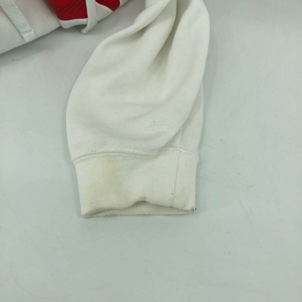 Nike White & Red Basic Pullover Sweatshirt | Long… - image 4